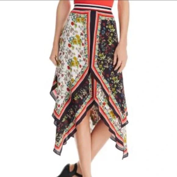 Alice + Olivia Multicolor Asymmetrical Skirt - Picture 2 of 12